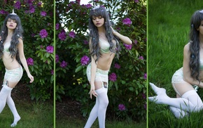 girl, Katrina Wilkinson, lingerie, model, collage