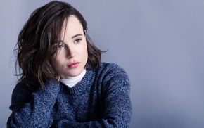 Ellen Page, face, actress, girl