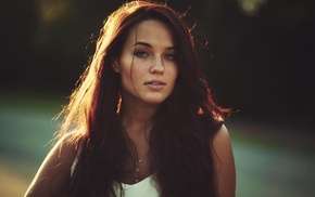 girl, brunette