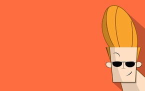 minimalism, Johnny Bravo, cartoon, sunglasses, Cartoon Network