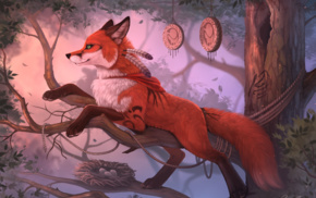 fox, animals, furry, fantasy art