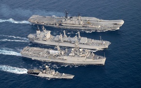 warship, ship, INS Jalashwa L41, Indian, Navy, INS Karmuk P64