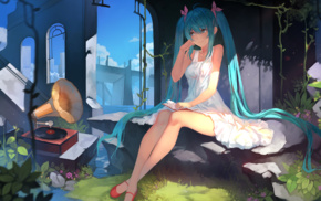 Hatsune Miku, Vocaloid, anime, anime girls