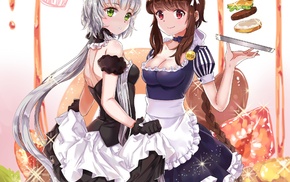anime, Luo Tianyi, Yuezheng Ling, maid, Vocaloid, anime girls
