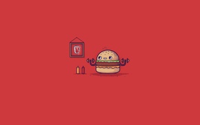 hamburgers, minimalism