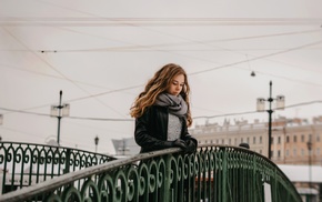 girl, bridge