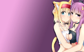 nekomimi, cat keyhole bra, anime, cat girl, anime girls