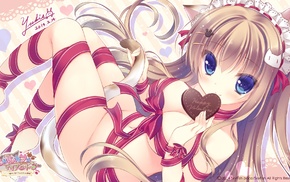 anime girls, visual novel, Nyan Cafe Macchiato, anime, ribbon, Valentine