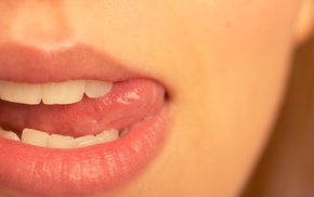 tongues, girl, mouths, closeup