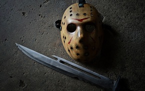 Jason Voorhees, mask, machete