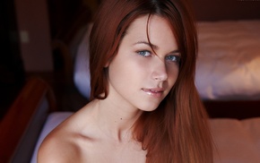 Kamila Hermanova, eyes, redhead, long hair, girl
