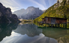 water, mountains, lake, nature, reflection, photography