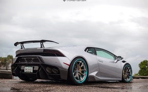 silver cars, Lamborghini Aventador, vehicle, car