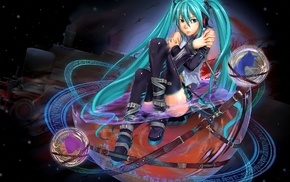 anime girls, Vocaloid, Hatsune Miku, anime