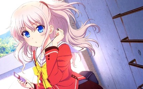 Charlotte anime, school uniform, anime girls, Tomori Nao, anime