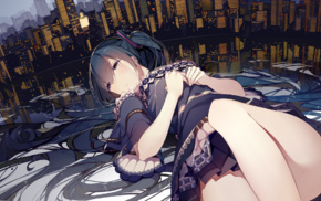 Hatsune Miku, city, anime girls, anime, Vocaloid