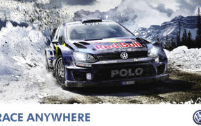 iOS, VW Polo WRC, snow, mud, vehicle, Red Bull
