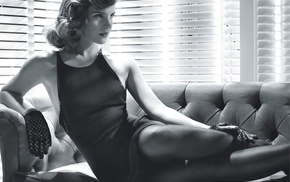 actress, legs, monochrome, Emma Watson, vintage