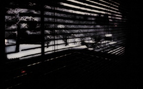 window, photo manipulation, dark