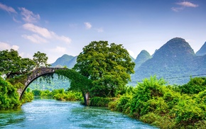 yulong bridge, bridge, nature, landscape