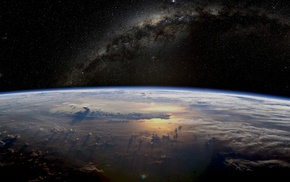 Earth, Milky Way, space