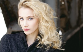 curly hair, girl, Sarah Gadon, actress, blue eyes, blonde