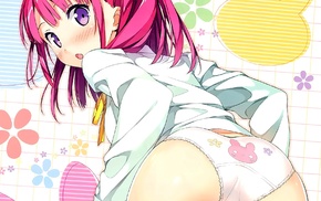 ass, panties, Kantoku, original characters, anime, anime girls