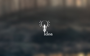 light bulb, minimalism, depth of field
