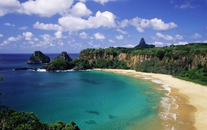 beach, Brazil, cliff