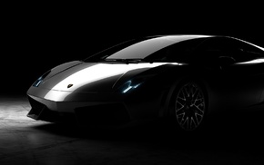 car, Lamborghini Gallardo LP560, 4, spotlights