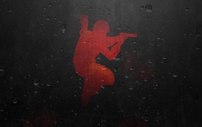 Counter, Strike Global Offensive, jumping, silhouette