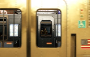 window, metro, train, motion blur