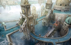 fantasy city, fantasy art, artwork
