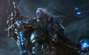 World of Warcraft Wrath of the Lich King, World of Warcraft, Arthas Menethil, Lich King, video games, dragon