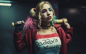 Harley Quinn, model, cosplay, girl, baseball bats