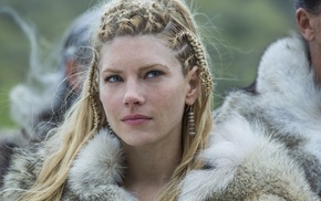 Katheryn Winnick, girl, face, Vikings, Lagertha Lothbrok, Vikings TV series