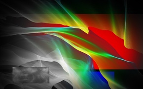abstract, rectangle, geometry, wavy lines, digital art, colorful