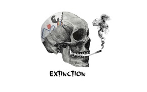 abstract, smoke, skull, social networks, simple, death