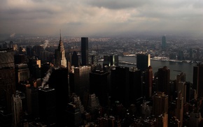 skyscraper, USA, city, New York City, overcast, cityscape