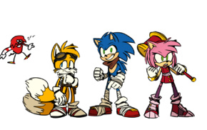 Sonic, Sonic Boom, Sonic the Hedgehog, Tails character, Knuckles