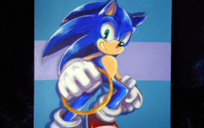 Sonic the Hedgehog, painting, Sonic