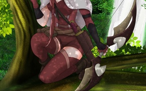 Yume character, bow and arrow, long hair, bow, anime, Hai to Gensou no Grimgar