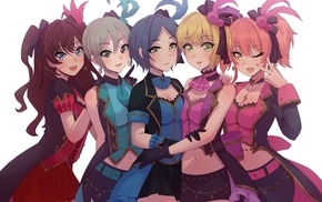 anime girls, long hair, THE iDOLMSTER, THE iDOLMSTER Cinderella Girls, blonde, blue hair