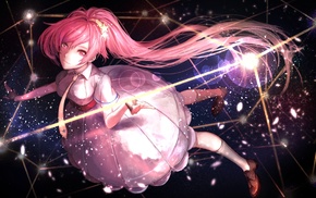 pink hair, original characters, anime girls, long hair
