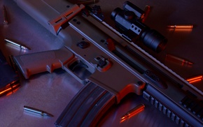FN SCAR, rifles, bullet, weapon, gun, FN SCAR