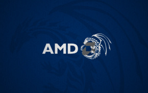 dragon, AMD, blue