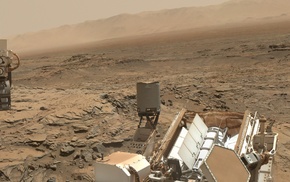 Rover, desert, space, brown, stone, Mars