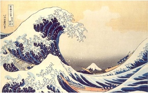 artwork, Wood block, Hokusai