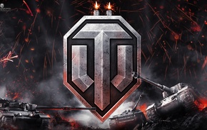 video games, tank, World of Tanks, logo
