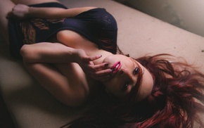redhead, girl, model